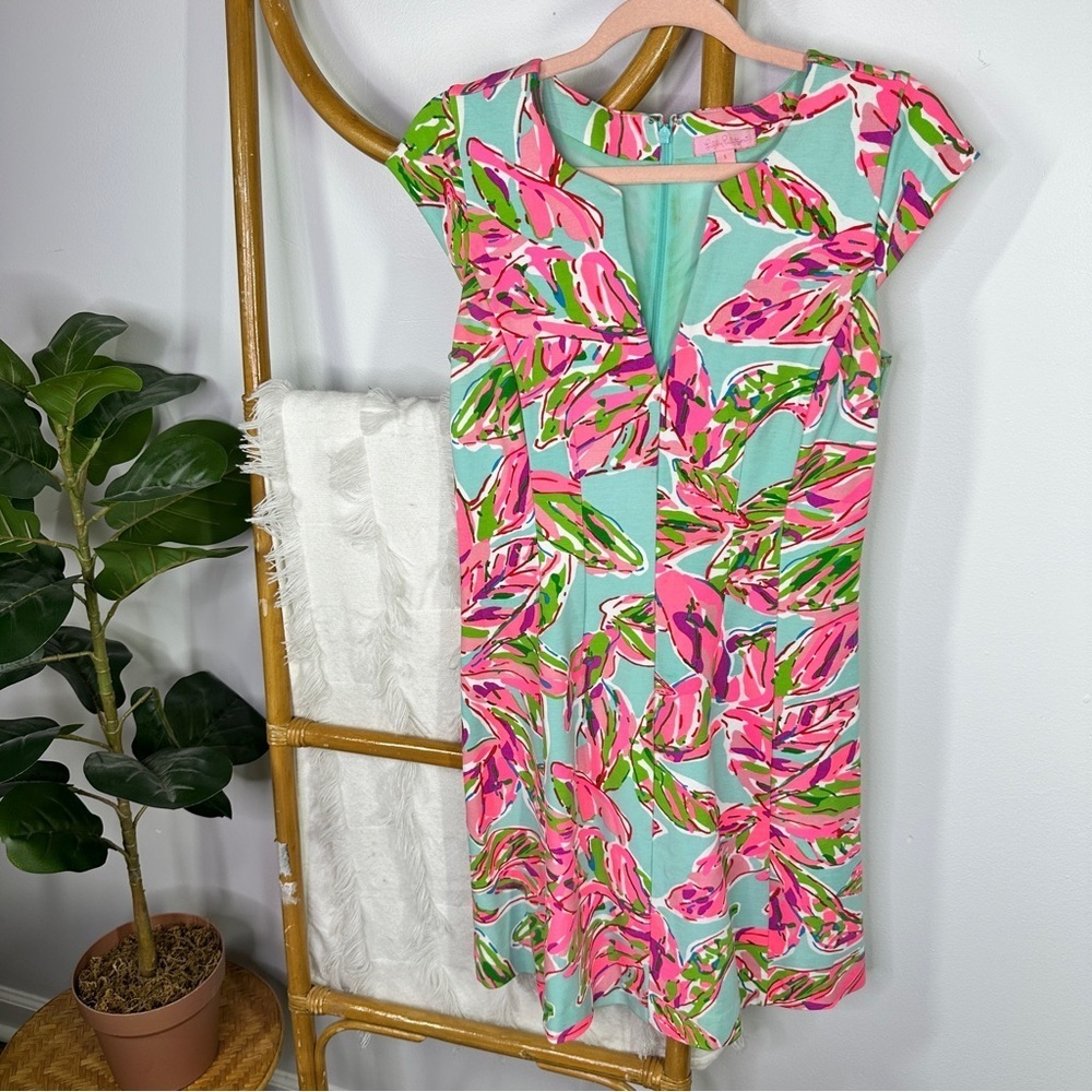 Lilly Pulitzer Pink Floral Dress sz S